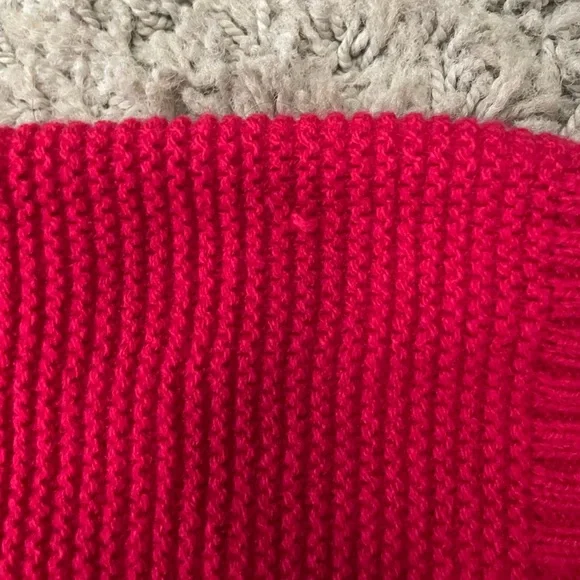 New York & Company Pink and Red Striped Sweater- Large - Picture 11 of 13